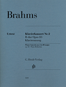 Piano Concerto No. 2 in B-flat Major, Op. 83 piano sheet music cover